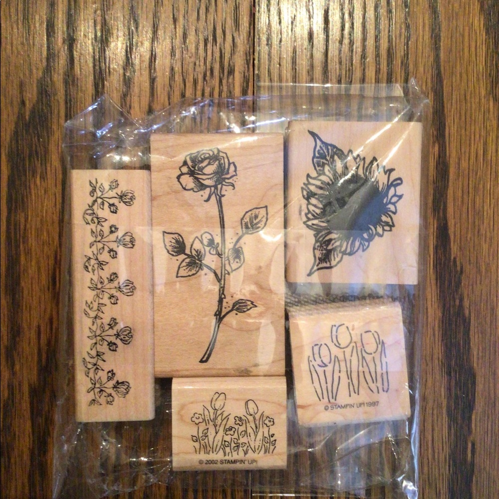 Flower Mix rubber stamps